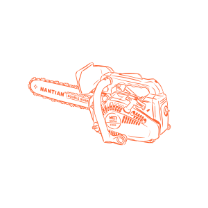 منشار كهربائي يعمل بالبنزين